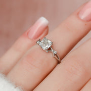 Twisted Band Moissanite Wedding Ring